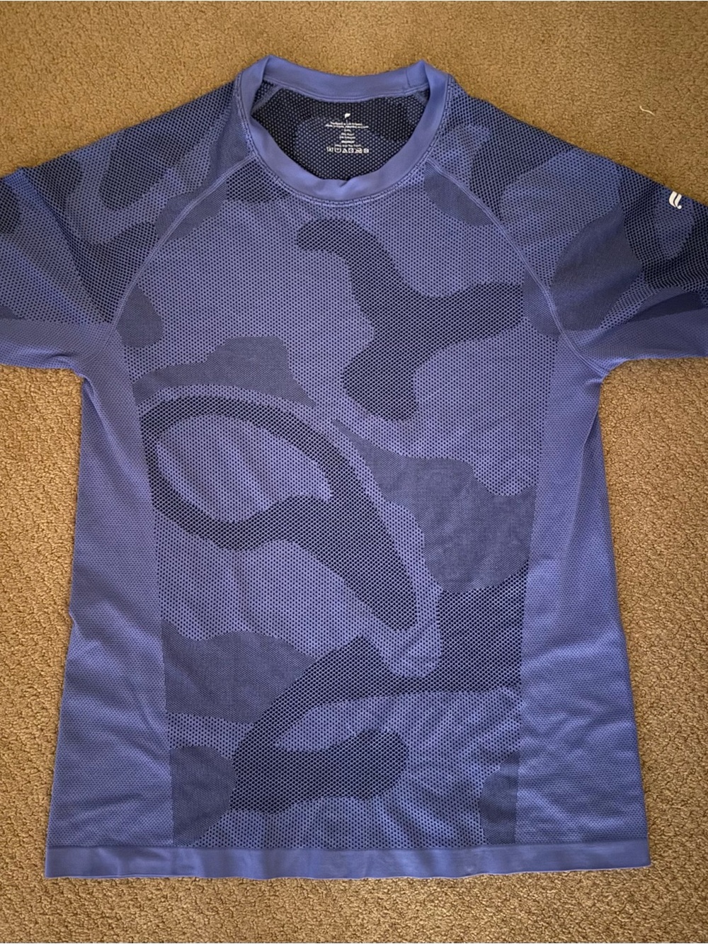 Fabletics Men's Short Sleeve Tee - Purple Camouflage